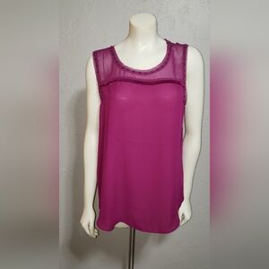 A.N.A. Womens Studded Dressy Sleeveless Top